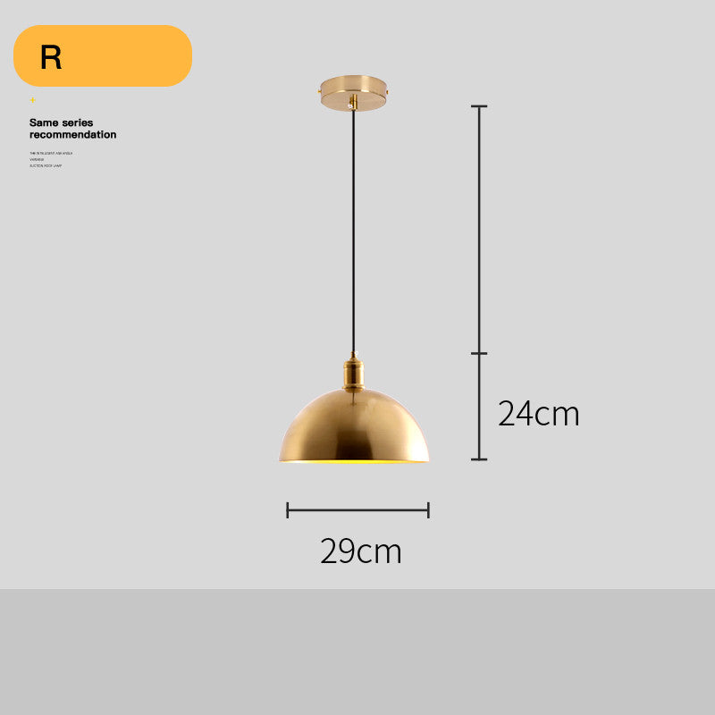 Lampadario Dorato Post-Moderno per Soggiorno - Rendtronics