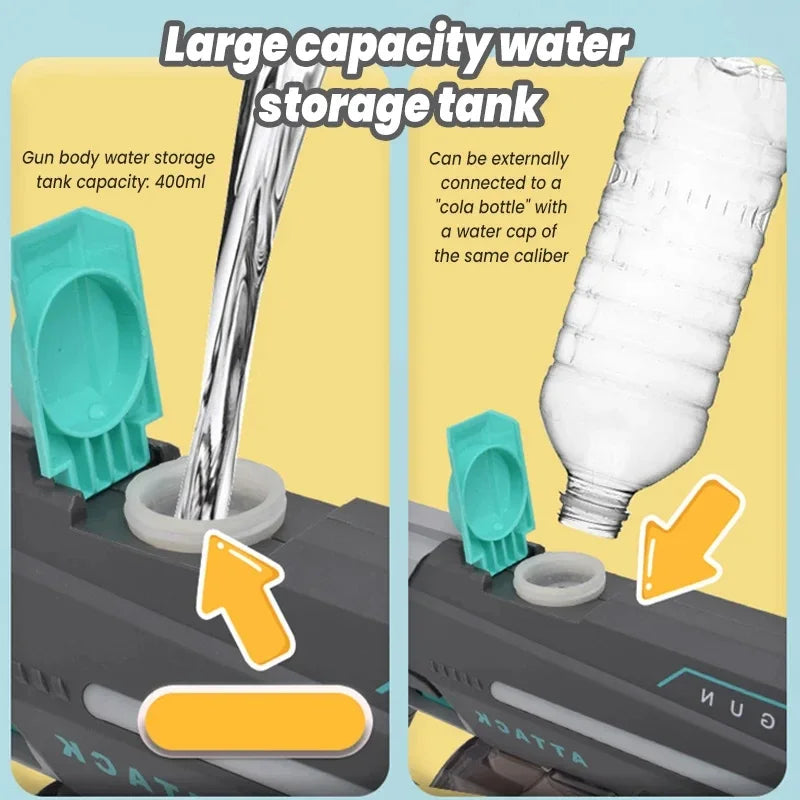 Large Capacity Electric Water Gun with LED Lights by OBA