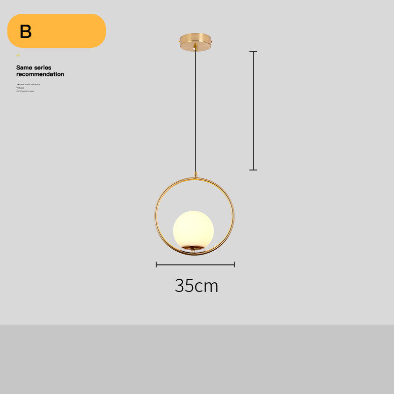 Lampadario Dorato Post-Moderno per Soggiorno - Rendtronics