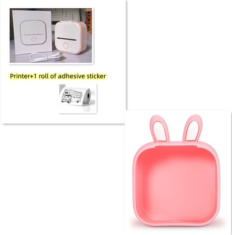 Portable Mini Thermal Label Printer Home Photo Printer Student Wrong Question Printer Bluetooth-compatible Mini Label Printer Price Tag by Maiden-Art