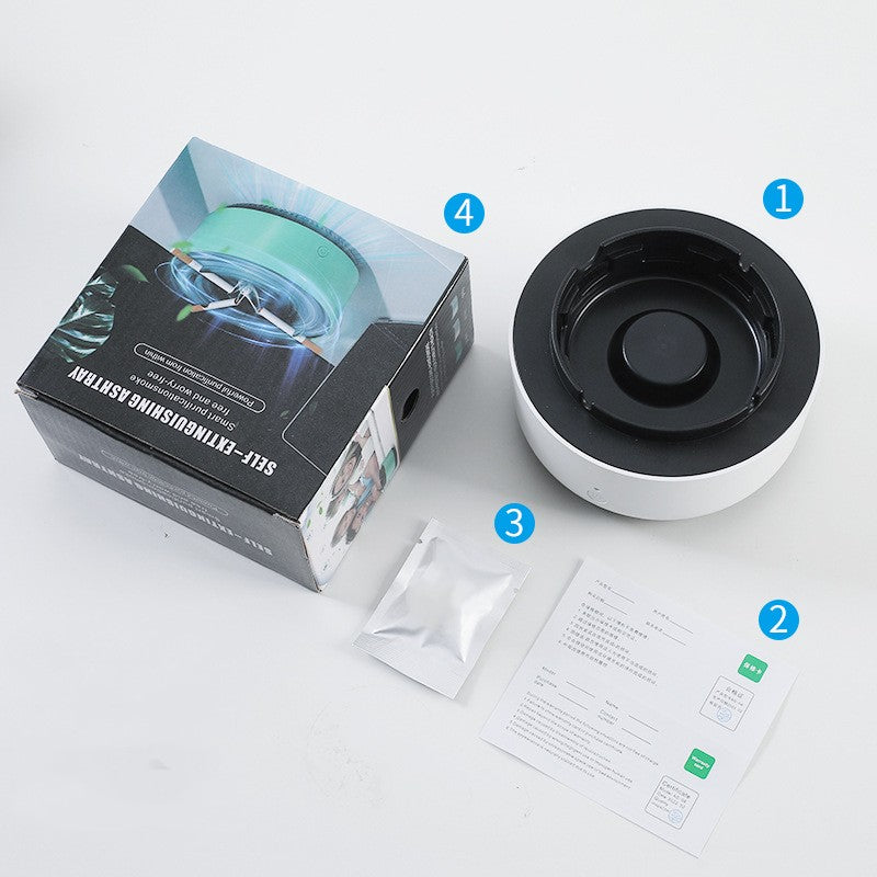 Smoke Removal Air Purification Ashtray Anion Purification Practical Automatic Purifier Ashtray Portable Gadgets For Car Ashtray - Rendtronics
