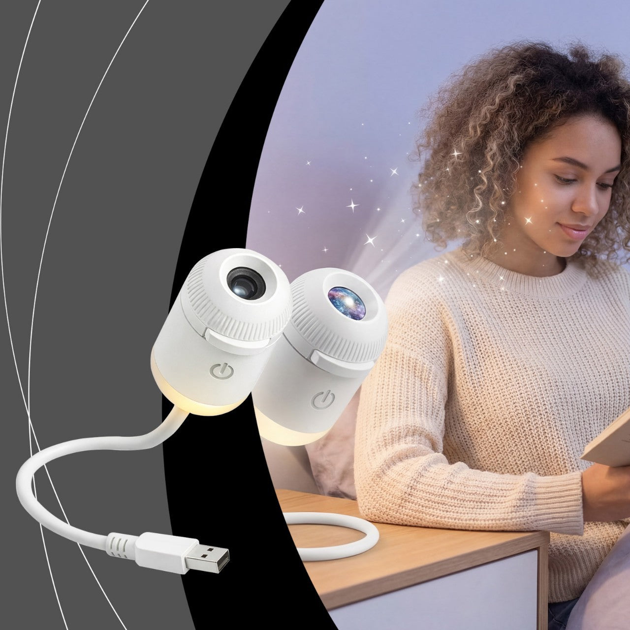 Lampada Proiettore Cielo Stellato USB per Camera - Rendtronics