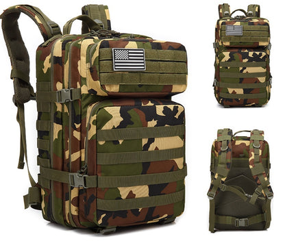Outdoor Mountaineering Bag Tactical Leisure Bag Army Fan Travel Computer Bag Individual Soldier Package - Rendtronics