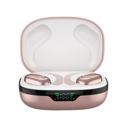 Smart Tech Noise-canceling Digital Display Charging Case Over-ear Wireless Headphones - Rendtronics
