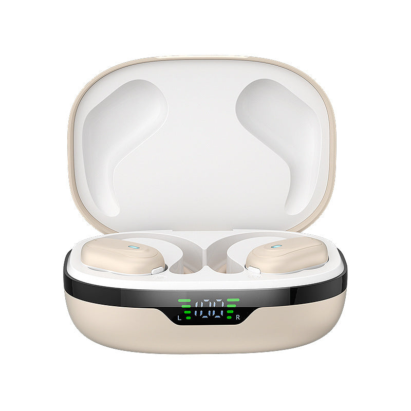 Smart Tech Noise-canceling Digital Display Charging Case Over-ear Wireless Headphones - Rendtronics