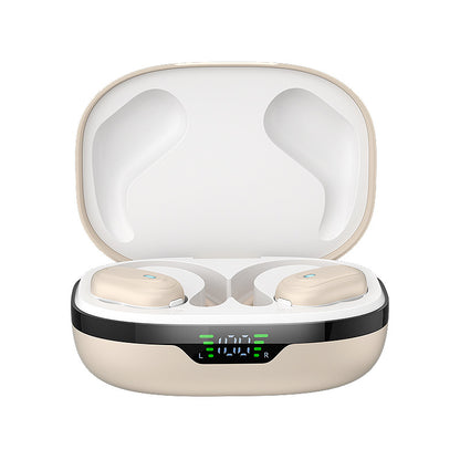 Smart Tech Noise-canceling Digital Display Charging Case Over-ear Wireless Headphones - Rendtronics