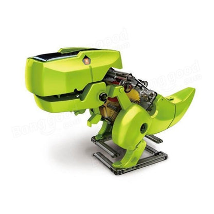 High Tech DIY 4in1 Transforming Solar Powered DinoRobot - Rendtronics