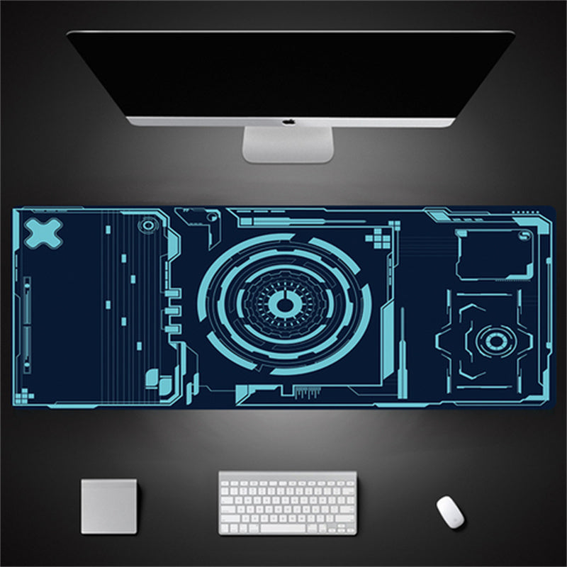 Industrial Style Tech Oversized Seam Keyboard Mouse Desk Pad - Rendtronics