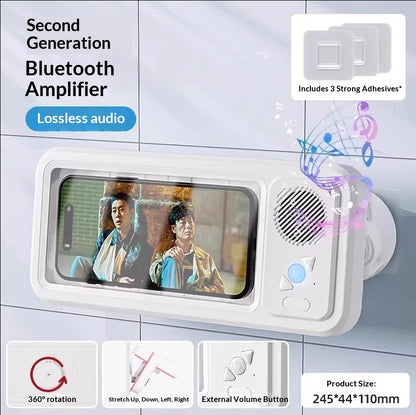 Supporto Telefono Doccia Impermeabile con Speaker Bluetooth - Rendtronics