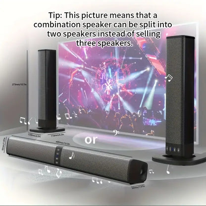 20W 3D Home Theater Stereo Surround Wireless Speaker - Black by TM