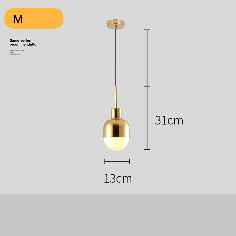 Lampadario Dorato Post-Moderno per Soggiorno - Rendtronics