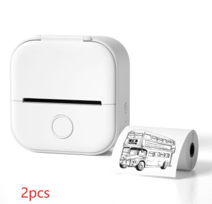 Portable Mini Thermal Label Printer Home Photo Printer Student Wrong Question Printer Bluetooth-compatible Mini Label Printer Price Tag - Rendtronics