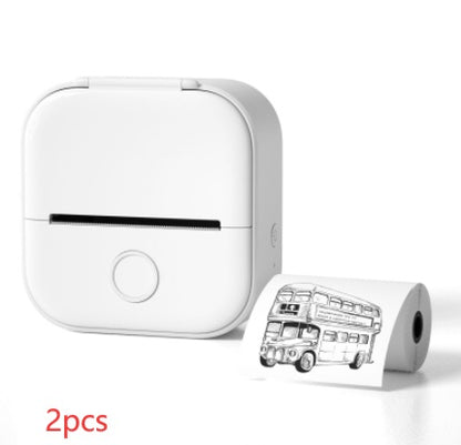 Portable Mini Thermal Label Printer Home Photo Printer Student Wrong Question Printer Bluetooth-compatible Mini Label Printer Price Tag - Rendtronics