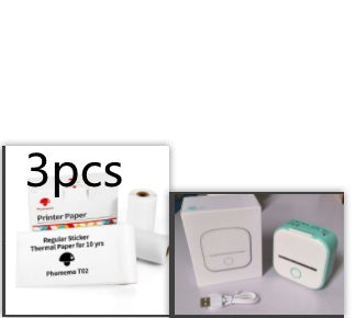 Portable Mini Thermal Label Printer Home Photo Printer Student Wrong Question Printer Bluetooth-compatible Mini Label Printer Price Tag - Rendtronics