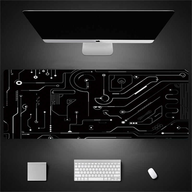 Industrial Style Tech Oversized Seam Keyboard Mouse Desk Pad - Rendtronics