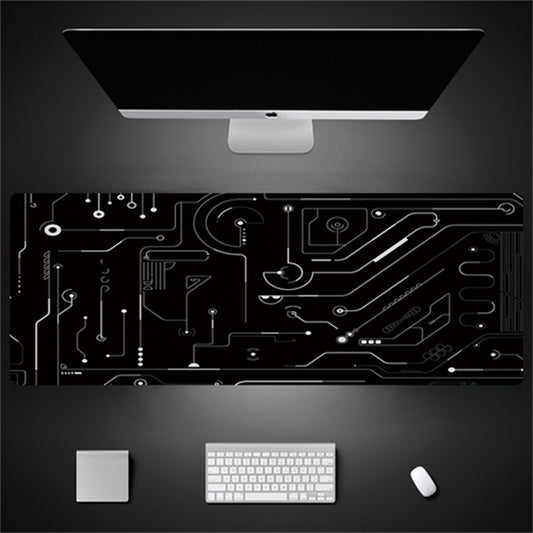 Industrial Style Tech Oversized Seam Keyboard Mouse Desk Pad - Rendtronics
