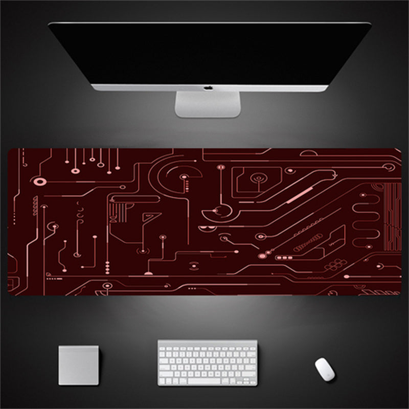 Industrial Style Tech Oversized Seam Keyboard Mouse Desk Pad - Rendtronics
