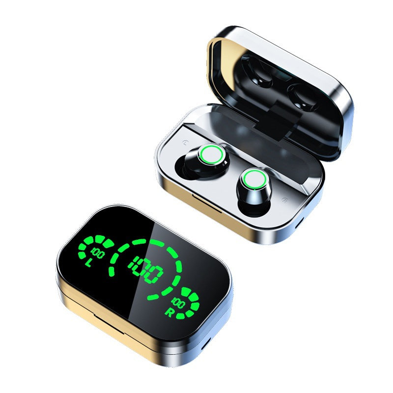 YD03 Wireless Bluetooth-compatible Headset TWS Large Screen Smart Digital Display In Ear Breathing Light - Rendtronics