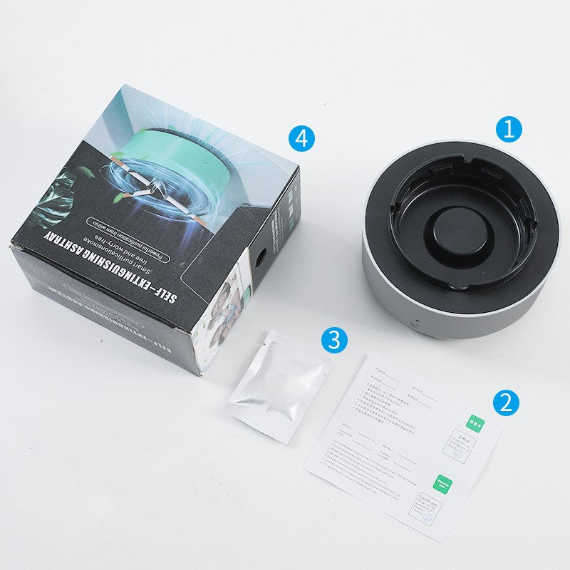 Smoke Removal Air Purification Ashtray Anion Purification Practical Automatic Purifier Ashtray Portable Gadgets For Car Ashtray - Rendtronics