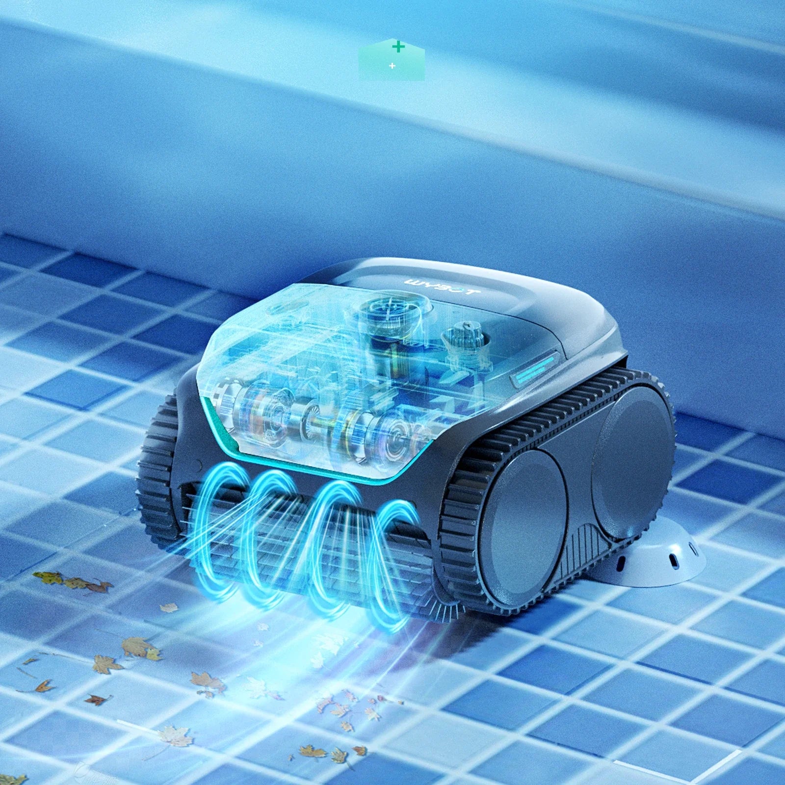 WYBOT C2 Cordless Robotic Pool Cleaner With App Control by WYBOT EUROPE