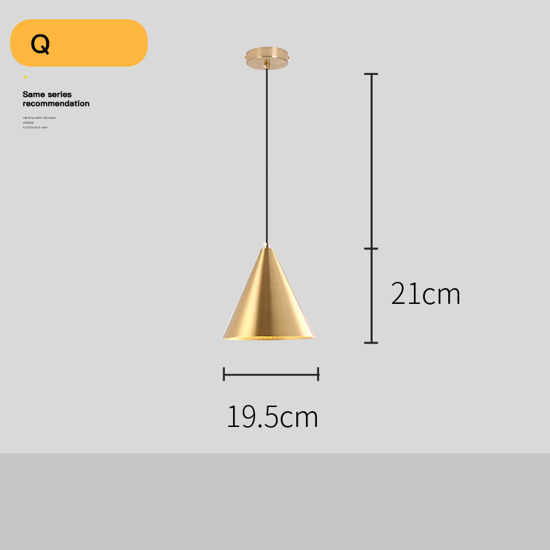 Lampadario Dorato Post-Moderno per Soggiorno - Rendtronics
