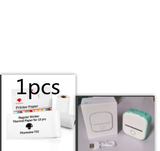 Portable Mini Thermal Label Printer Home Photo Printer Student Wrong Question Printer Bluetooth-compatible Mini Label Printer Price Tag by Maiden-Art