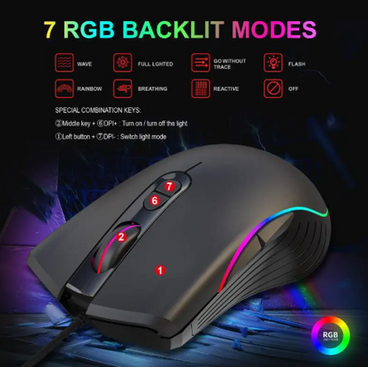 Glow Tech Gaming Mouse by Rend Gadgets