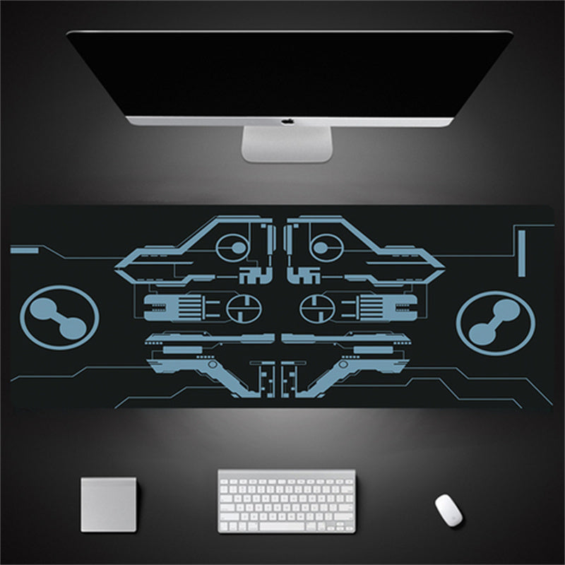 Industrial Style Tech Oversized Seam Keyboard Mouse Desk Pad - Rendtronics