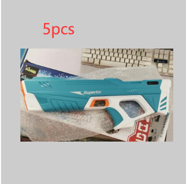 Summer Full Automatic Electric Water Gun Toy Induction Water Absorbing High-Tech Burst Water Gun Beach Outdoor Water Fight Toys - Rendtronics