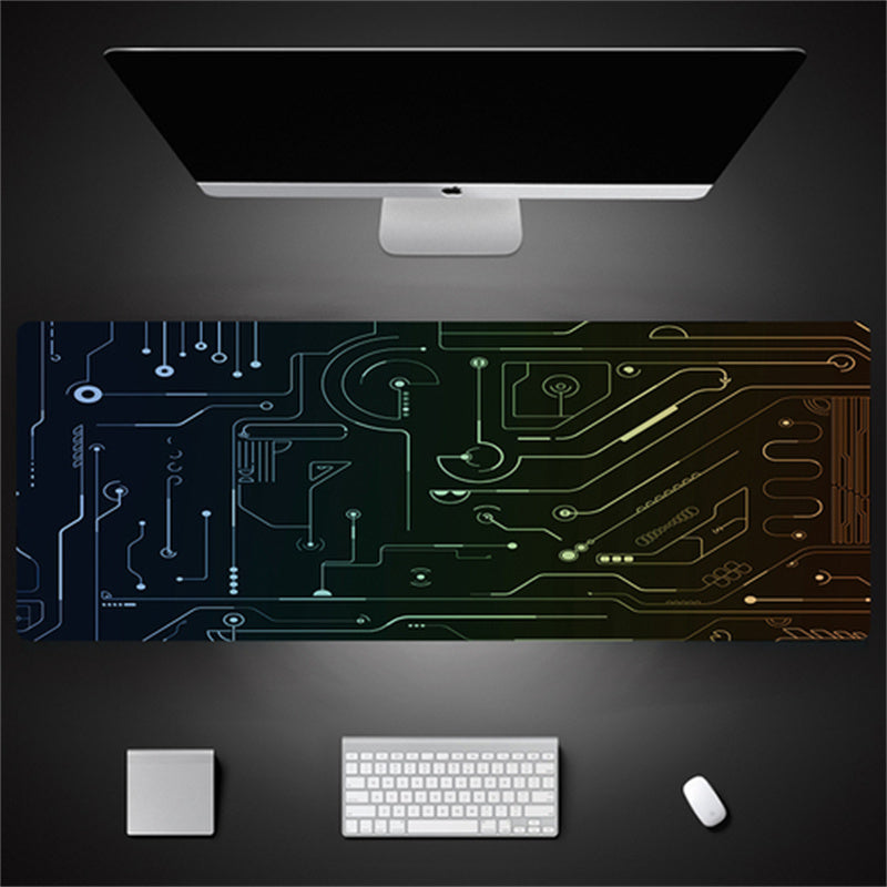 Industrial Style Tech Oversized Seam Keyboard Mouse Desk Pad - Rendtronics