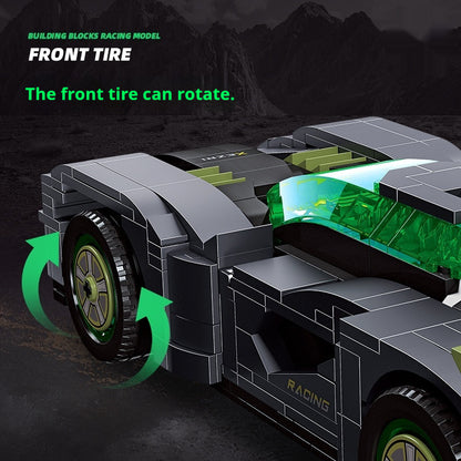 Assemble DIY Tech Sports Car Bricks - Rendtronics