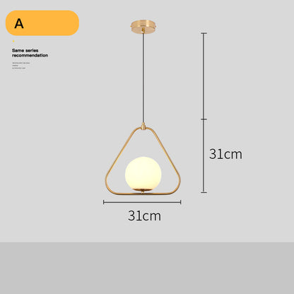 Lampadario Dorato Post-Moderno per Soggiorno - Rendtronics