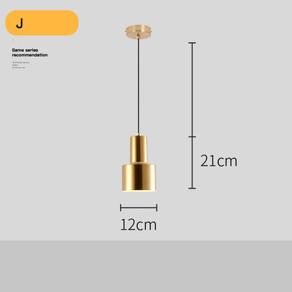 Lampadario Dorato Post-Moderno per Soggiorno - Rendtronics