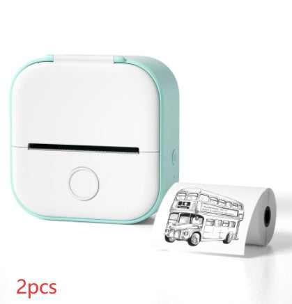 Portable Mini Thermal Label Printer Home Photo Printer Student Wrong Question Printer Bluetooth-compatible Mini Label Printer Price Tag by Maiden-Art