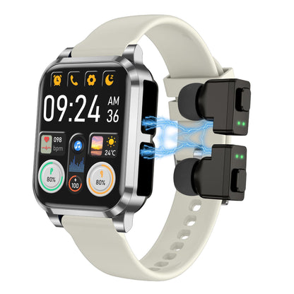 Smart Bluetooth Earbuds Multi-functional High-tech Smartwatch For Calls And Music - Rendtronics