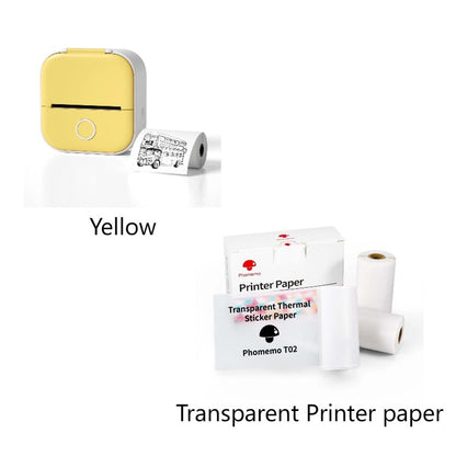 Portable Mini Thermal Label Printer Home Photo Printer Student Wrong Question Printer Bluetooth-compatible Mini Label Printer Price Tag - Rendtronics