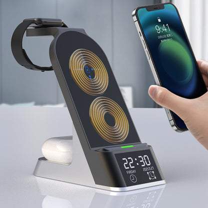 Creative H35 Multifunctional Wireless Charging With Alarm Clock - Rendtronics