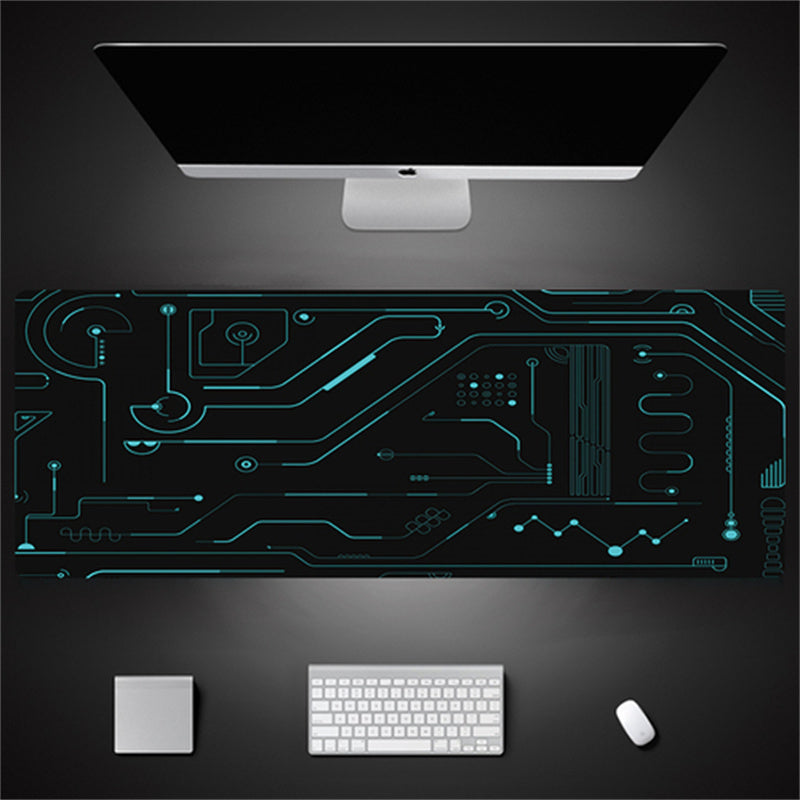 Industrial Style Tech Oversized Seam Keyboard Mouse Desk Pad - Rendtronics