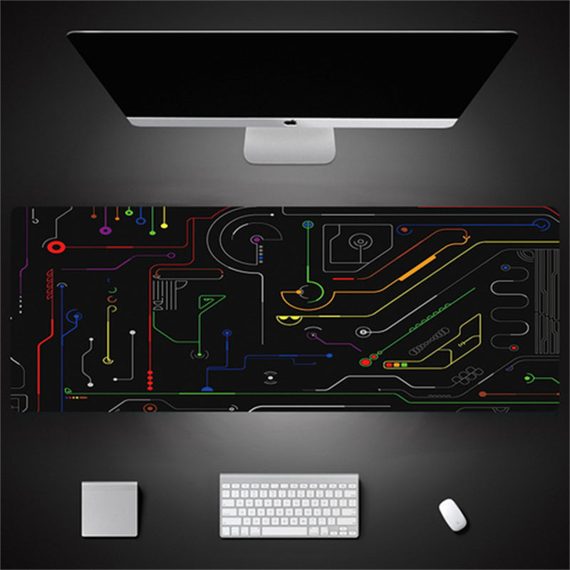 Industrial Style Tech Oversized Seam Keyboard Mouse Desk Pad - Rendtronics