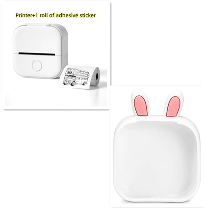 Portable Mini Thermal Label Printer Home Photo Printer Student Wrong Question Printer Bluetooth-compatible Mini Label Printer Price Tag by Maiden-Art