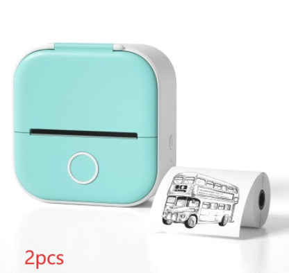 Portable Mini Thermal Label Printer Home Photo Printer Student Wrong Question Printer Bluetooth-compatible Mini Label Printer Price Tag - Rendtronics