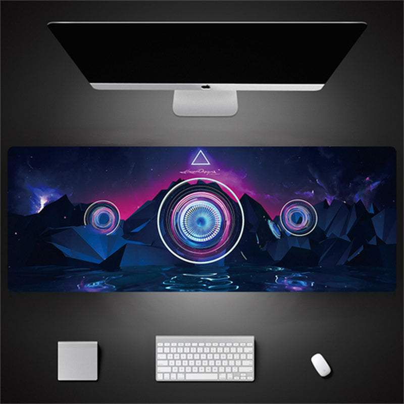 Industrial Style Tech Oversized Seam Keyboard Mouse Desk Pad - Rendtronics