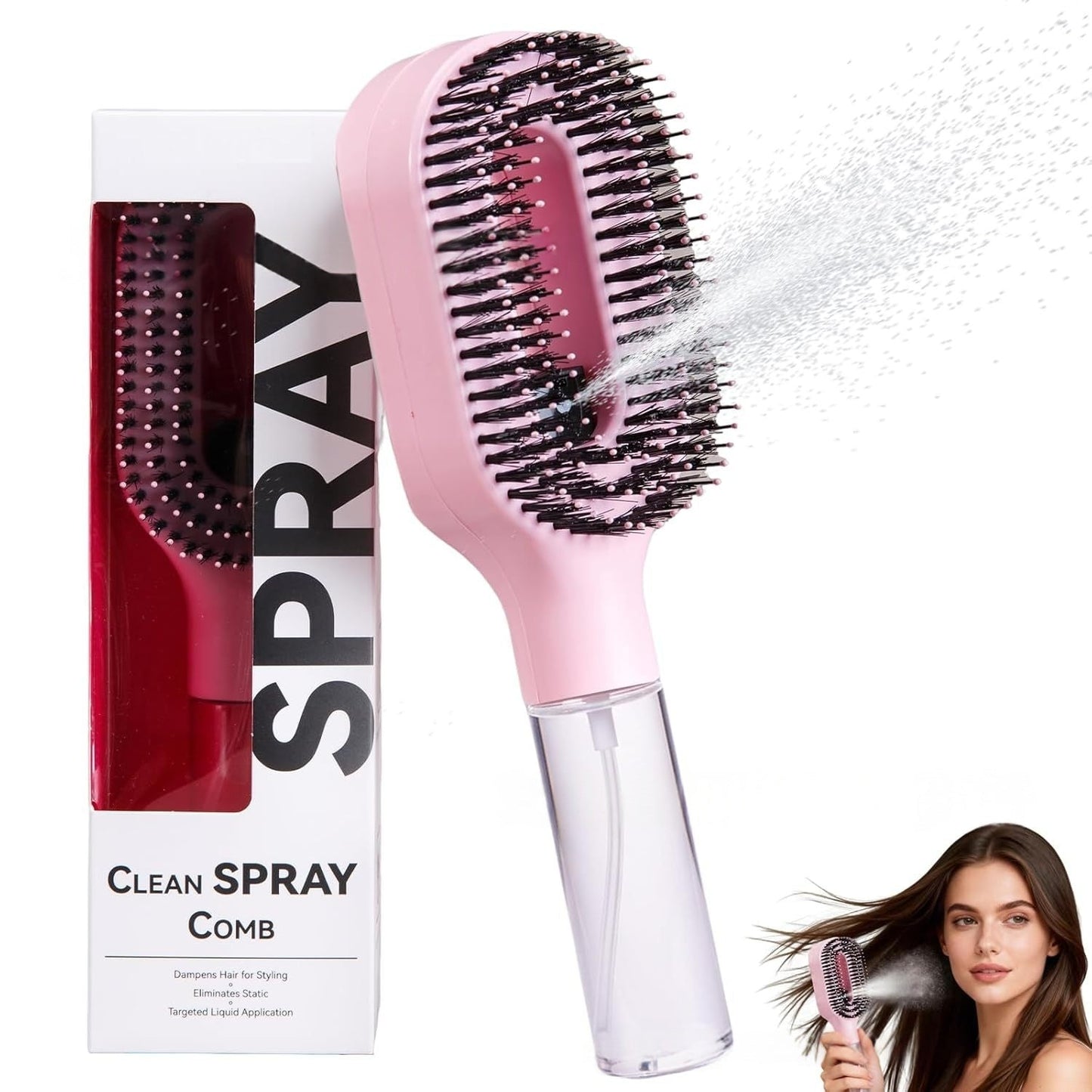 Spazzola Capelli Anti-Crespo con Spray - Rendtronics
