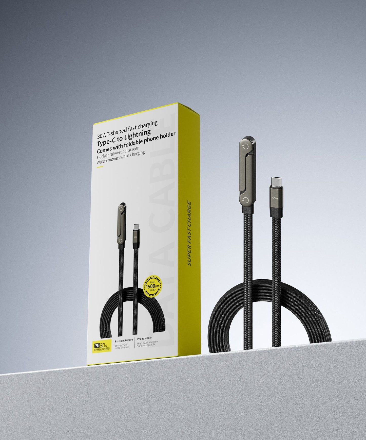 Cavo Dati 2 in 1 con Supporto Pieghevole - Rendtronics