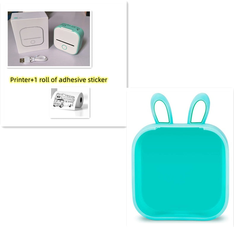 Portable Mini Thermal Label Printer Home Photo Printer Student Wrong Question Printer Bluetooth-compatible Mini Label Printer Price Tag - Rendtronics