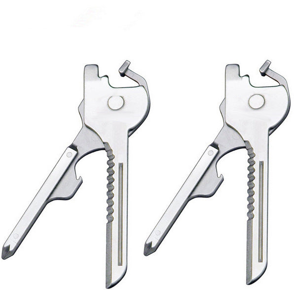 Multipurpose Keychain Key Survive Pocket Opener Shape Mini Multi Gear Utility Tech Tool Ring Screwdriver - Rendtronics