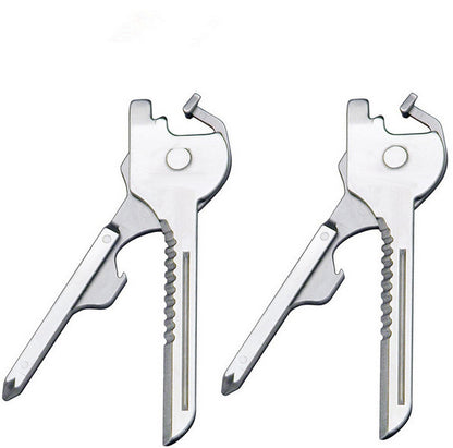 Multipurpose Keychain Key Survive Pocket Opener Shape Mini Multi Gear Utility Tech Tool Ring Screwdriver - Rendtronics