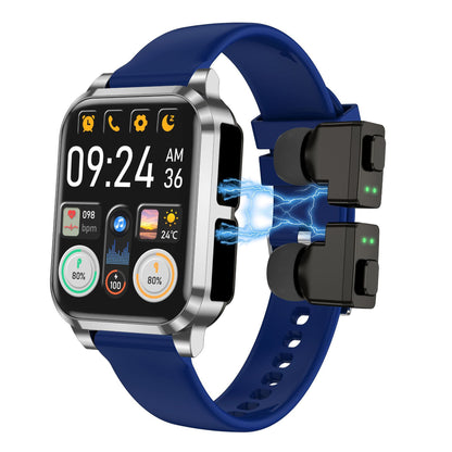 Smart Bluetooth Earbuds Multi-functional High-tech Smartwatch For Calls And Music - Rendtronics
