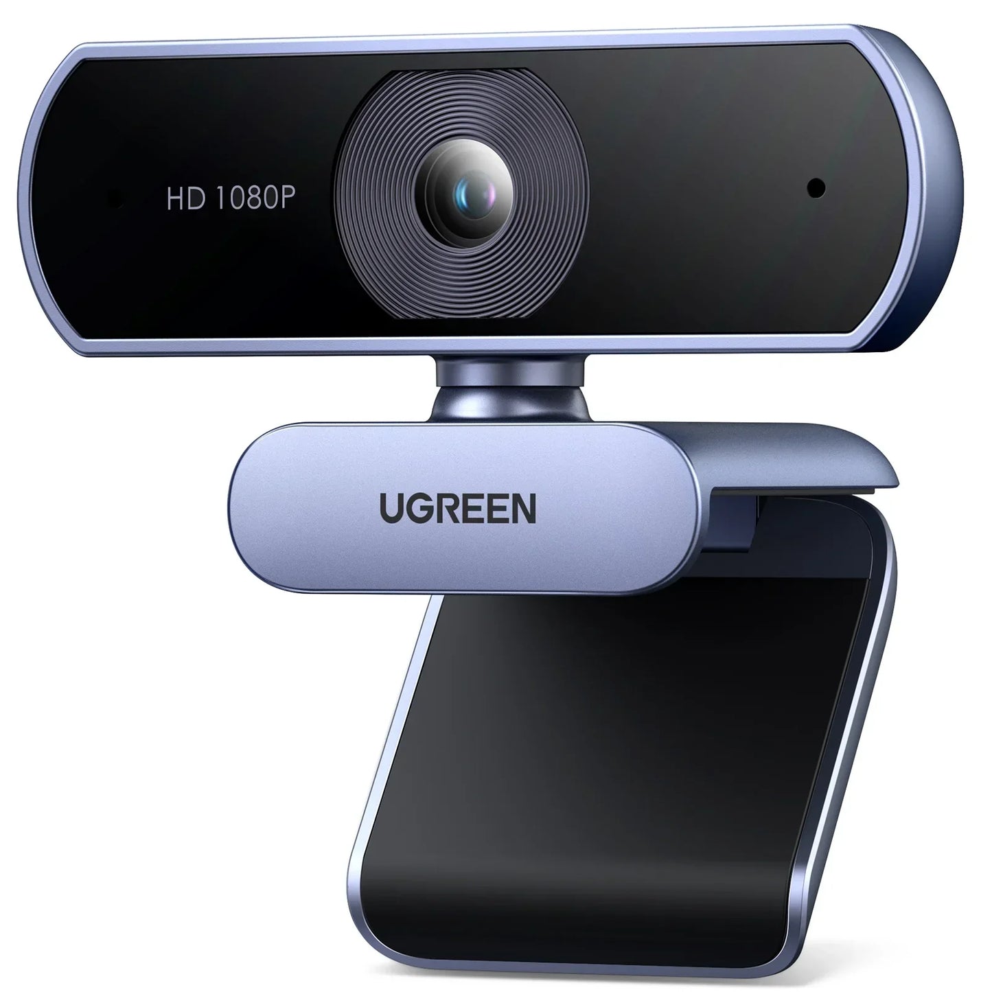 1080P HD Webcam Dual Mics Auto Light Correction Black by OBA