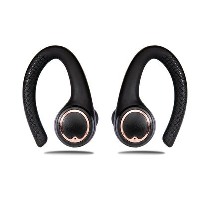 AIR Active 2.0 Matte Black Rose Gold Sport Earbuds (In Ear Wireless Headphones) by Friendie Audio Pty Ltd